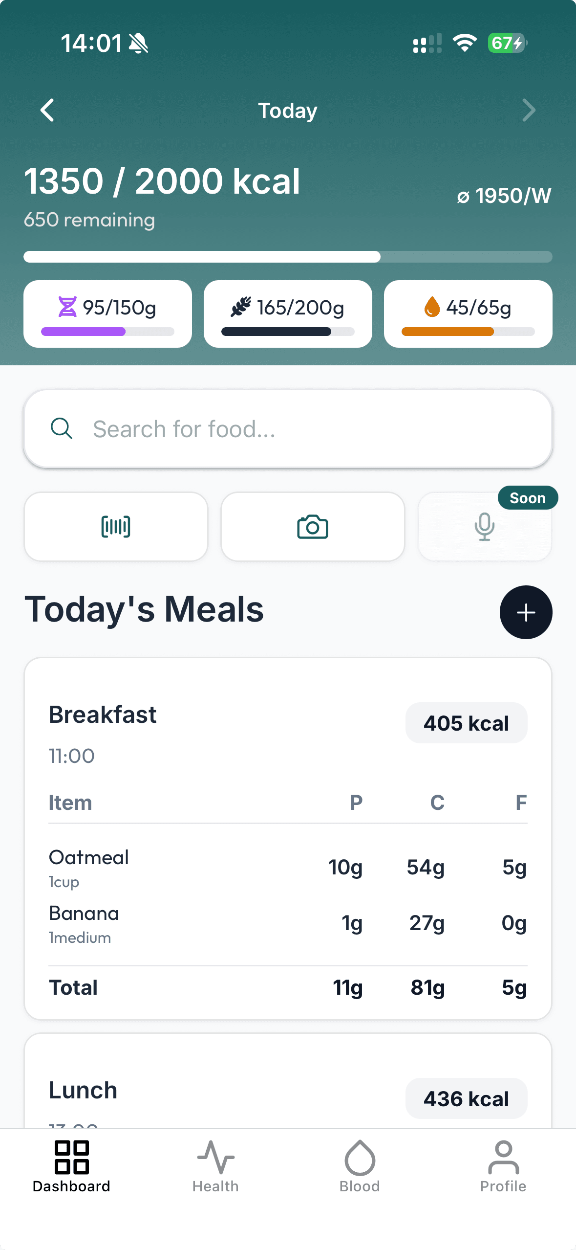 Commit Health – Nutrition tracking on iPhone